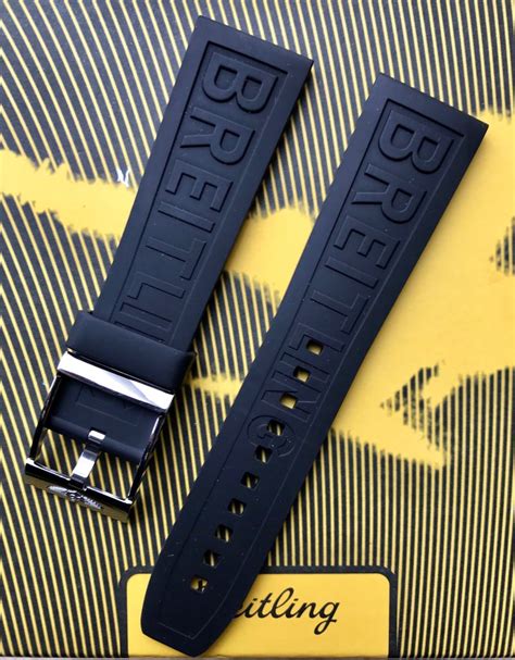 breitling diver pro ii rubber strap|Breitling Black Rubber Diver Pro II Watch Band Strap .